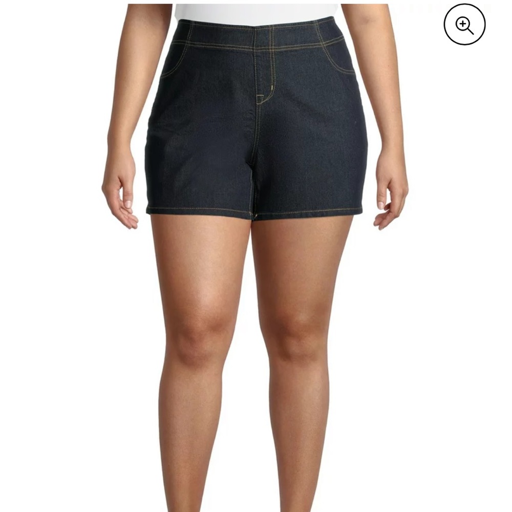 NWT sz 20 A3 Denim Women's Plus Size 5 inch Pull On Shorts!